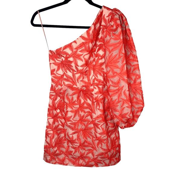 KEEPSAKE THE LABEL Parallel One-Shoulder Puff Sleeve Mini Dress Sz XS - Picture 9 of 9